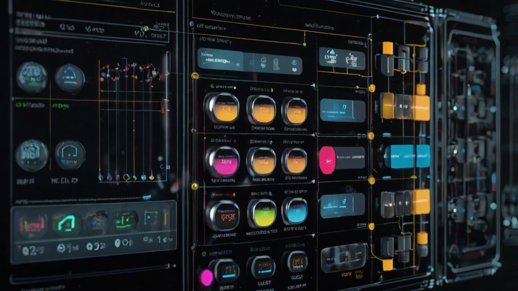 An AI-powered battery management system optimizing lithium battery performance.