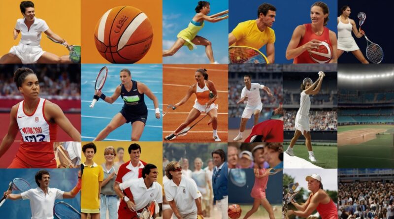A colorful collage of sports symbols representing major events of 2025, including the Olympics, FIFA World Cup, and Wimbledon, set against a marked 2025 calendar.